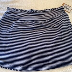 Blue and White Pin Striped Title Nine Skort